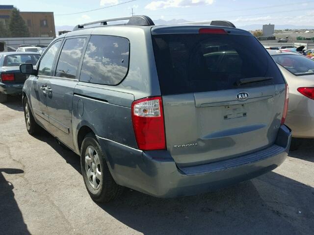 KNDMB233986244672 - 2008 KIA SEDONA GRAY photo 3