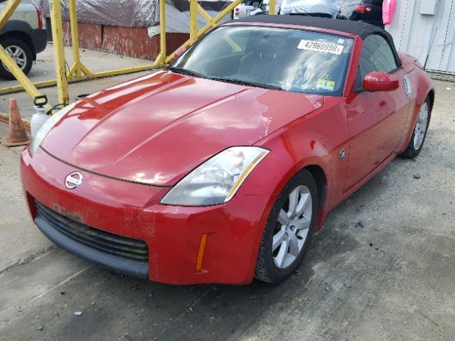 JN1AZ36A34T015417 - 2004 NISSAN 350Z ROADS RED photo 2