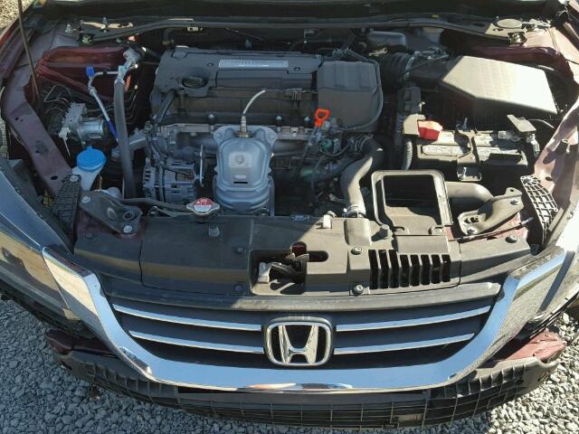 1HGCR2F77FA165261 - 2015 HONDA ACCORD EX MAROON photo 7