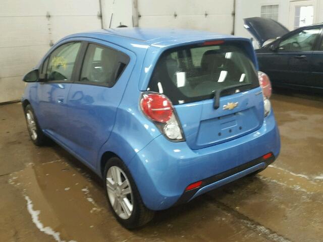 KL8CD6S97FC737390 - 2015 CHEVROLET SPARK 1LT BLUE photo 3