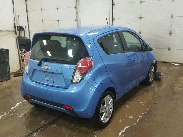 KL8CD6S97FC737390 - 2015 CHEVROLET SPARK 1LT BLUE photo 4