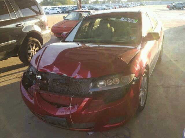 1YVHP80C665M15496 - 2006 MAZDA 6 RED photo 2