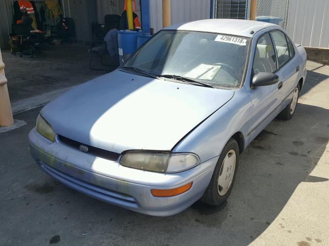 1Y1SK5269TZ032572 - 1996 GEO PRIZM BLUE photo 2