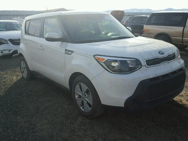 KNDJP3A52E7009261 - 2014 KIA SOUL WHITE photo 1