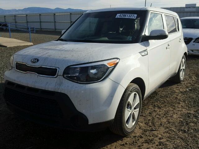 KNDJP3A52E7009261 - 2014 KIA SOUL WHITE photo 2