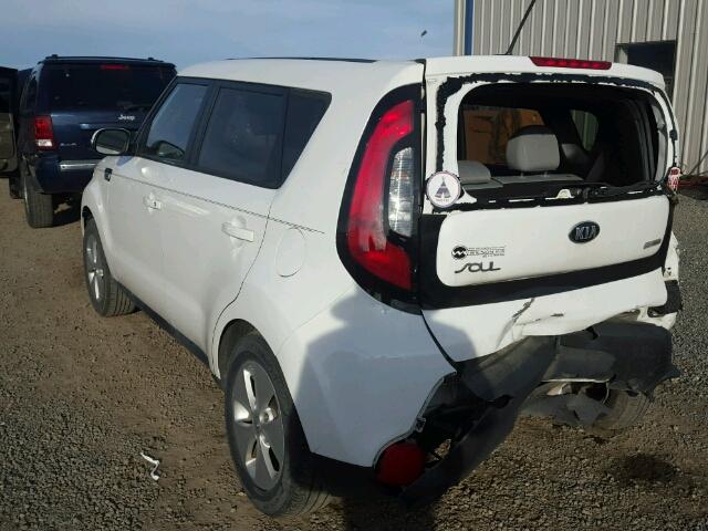 KNDJP3A52E7009261 - 2014 KIA SOUL WHITE photo 3