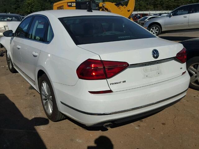 1VWBT7A30GC010096 - 2016 VOLKSWAGEN PASSAT WHITE photo 3