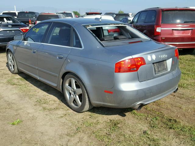 WAUEF78E56A022802 - 2006 AUDI A4 S-LINE SILVER photo 3