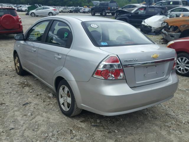 KL1TD56608B155052 - 2008 CHEVROLET AVEO BASE Күміс фото 3