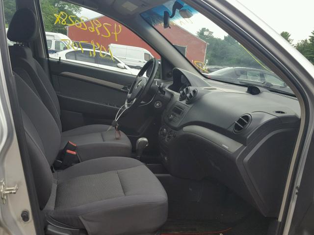 KL1TD56608B155052 - 2008 CHEVROLET AVEO BASE Күміс фото 5