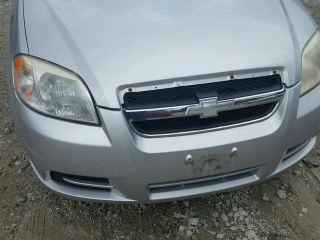 KL1TD56608B155052 - 2008 CHEVROLET AVEO BASE Күміс фото 9