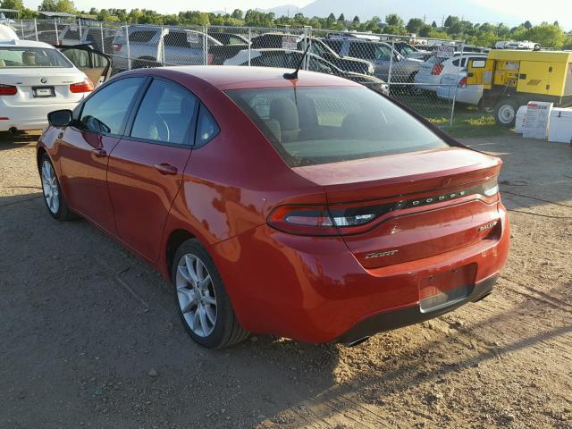 1C3CDFBA4DD106870 - 2013 DODGE DART SXT RED photo 3