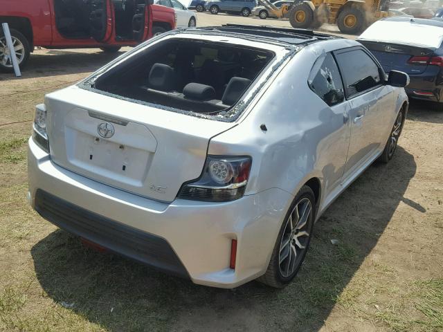 JTKJF5C7XE3082438 - 2014 TOYOTA SCION TC 银色 照片 4