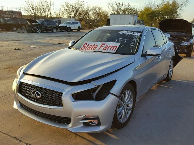 JN1AV7AP7EM690942 - 2014 INFINITI Q50 GRAY photo 2