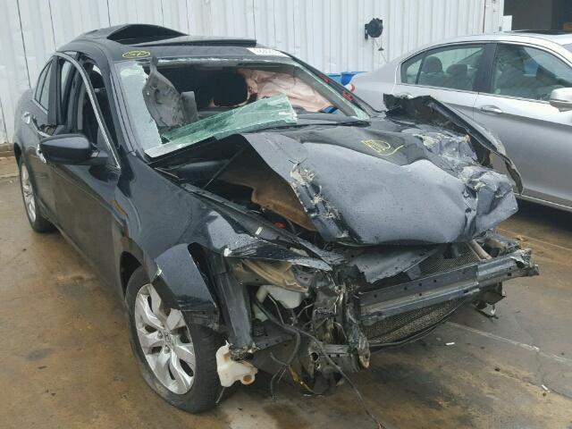 1HGCP36708A011456 - 2008 HONDA ACCORD EX BLACK photo 1