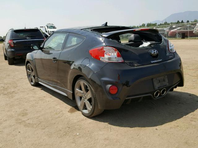 KMHTC6AE5EU191976 - 2014 HYUNDAI VELOSTER T BLACK photo 3