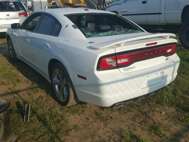 2C3CDXCT3EH339410 - 2014 DODGE CHARGER R/ WHITE photo 3