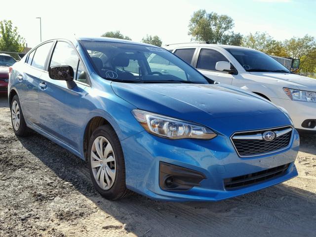 4S3GKAA60J3617142 - 2018 SUBARU IMPREZA BLUE photo 1