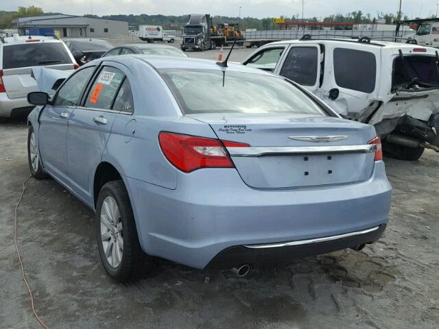 1C3CCBCG5DN583302 - 2013 CHRYSLER 200 LIMITE BLUE photo 3