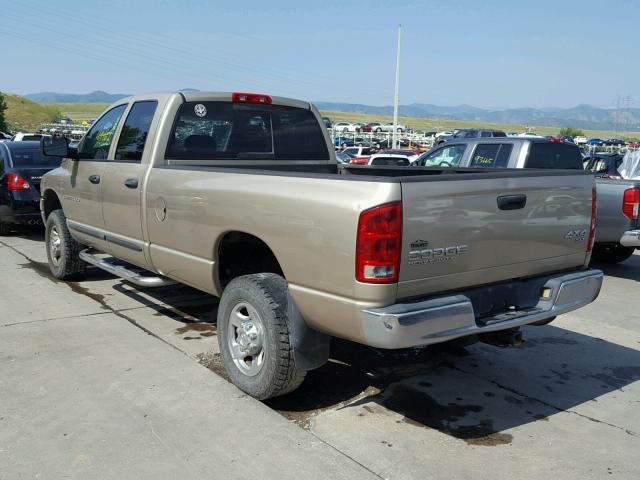 3D7KU28C04G109945 - 2004 DODGE RAM 2500 S ოქროსფერი ფოტო 3