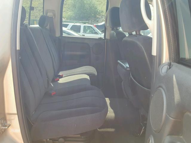 3D7KU28C04G109945 - 2004 DODGE RAM 2500 S ოქროსფერი ფოტო 6