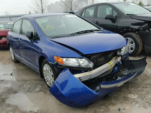 2HGFA16326H022201 - 2006 HONDA CIVIC DX V BLUE photo 1