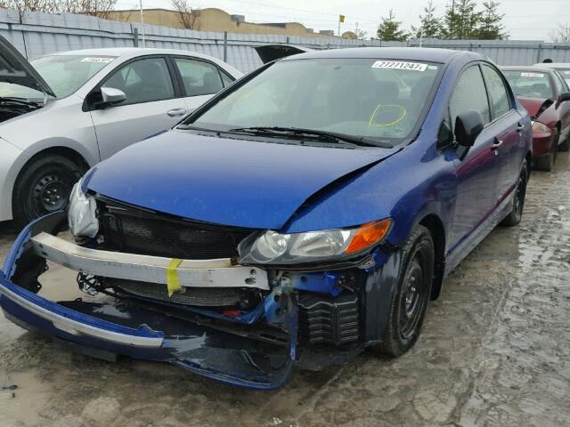 2HGFA16326H022201 - 2006 HONDA CIVIC DX V BLUE photo 2