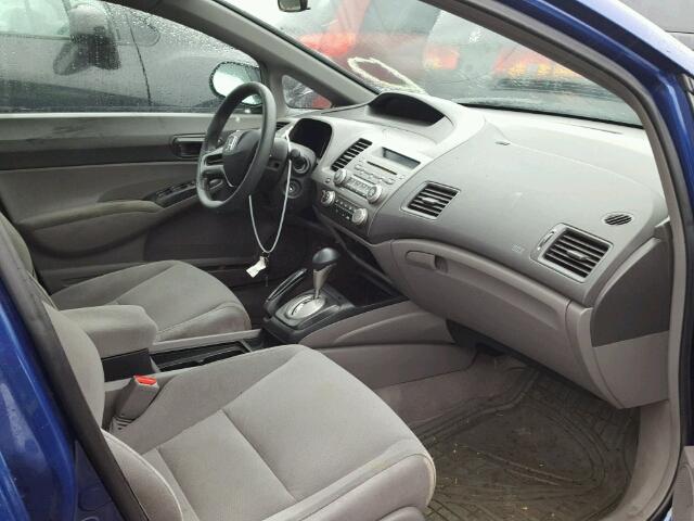 2HGFA16326H022201 - 2006 HONDA CIVIC DX V BLUE photo 5