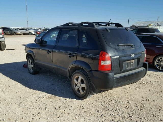 KM8JM12B26U371669 - 2006 HYUNDAI TUCSON GL BLACK photo 3