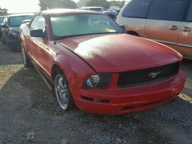 1ZVFT84N765154803 - 2006 FORD MUSTANG RED photo 1