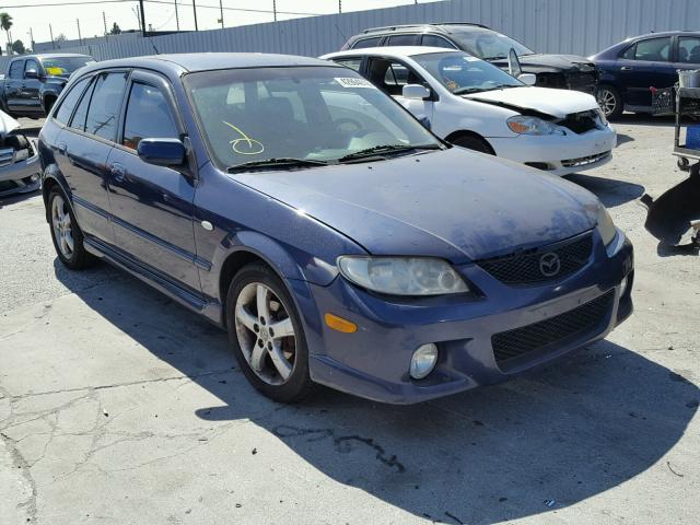 JM1BJ245531150465 - 2003 MAZDA PROTEGE PR BLUE photo 1