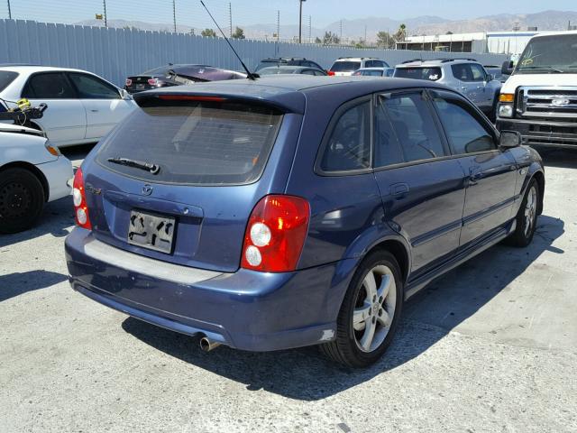 JM1BJ245531150465 - 2003 MAZDA PROTEGE PR BLUE photo 4