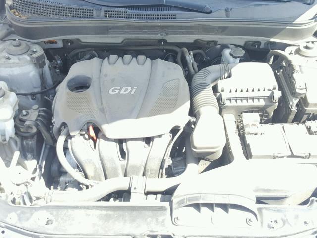 5NPEB4AC8EH862344 - 2014 HYUNDAI SONATA GLS SILVER photo 7