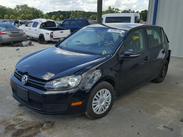 WVWDB7AJ4EW011812 - 2014 VOLKSWAGEN GOLF BLACK photo 2