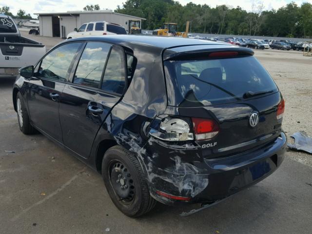 WVWDB7AJ4EW011812 - 2014 VOLKSWAGEN GOLF BLACK photo 3