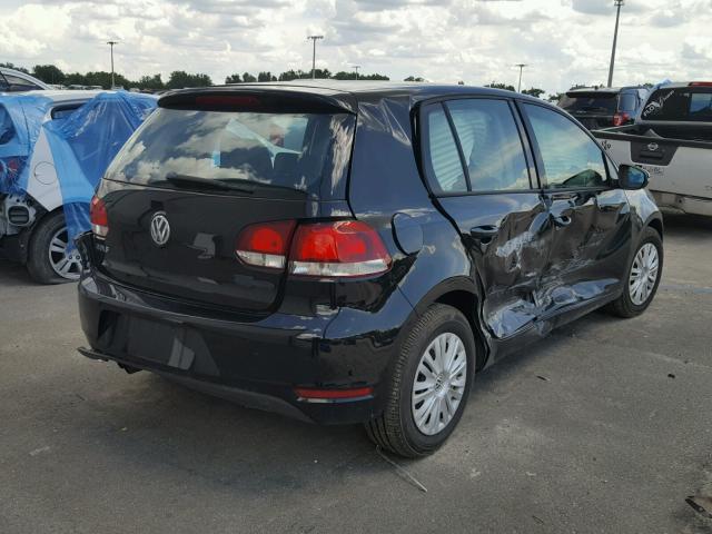 WVWDB7AJ4EW011812 - 2014 VOLKSWAGEN GOLF BLACK photo 4