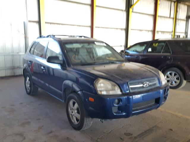 KM8JM12B06U359990 - 2006 HYUNDAI TUCSON GL BLUE photo 1