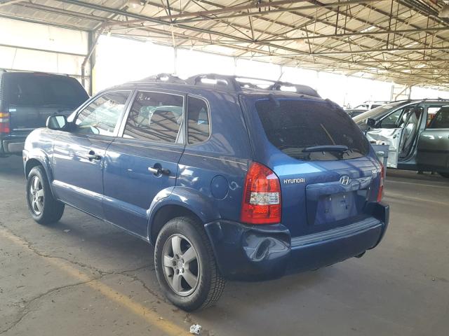 KM8JM12B06U359990 - 2006 HYUNDAI TUCSON GL BLUE photo 3