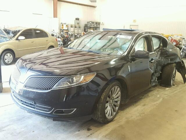 1LNHL9DK4DG614665 - 2013 LINCOLN MKS BLACK photo 2