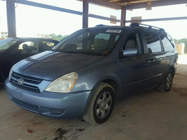 KNDMB233X76105066 - 2007 KIA SEDONA EX BLUE photo 2