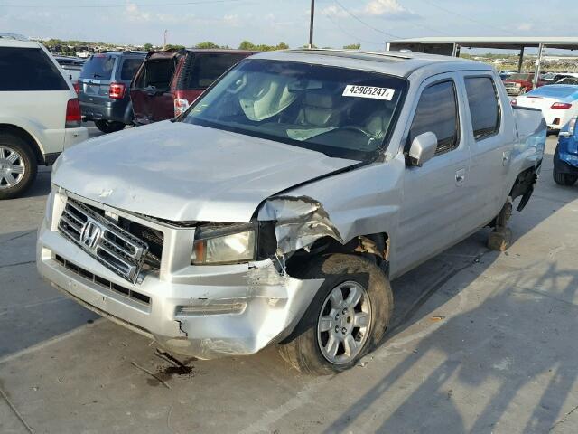 2HJYK16516H505891 - 2006 HONDA RIDGELINE SILVER photo 2