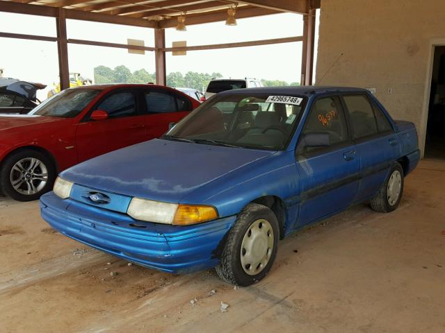 3FARP13J6RR133331 - 1994 FORD ESCORT LX BLUE photo 2