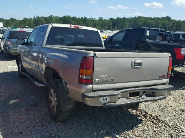 2GTFK69U421357878 - 2002 GMC SIERRA TAN photo 3