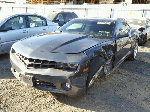 2G1FB1EV1A9165747 - 2010 CHEVROLET CAMARO LT CHARCOAL photo 2