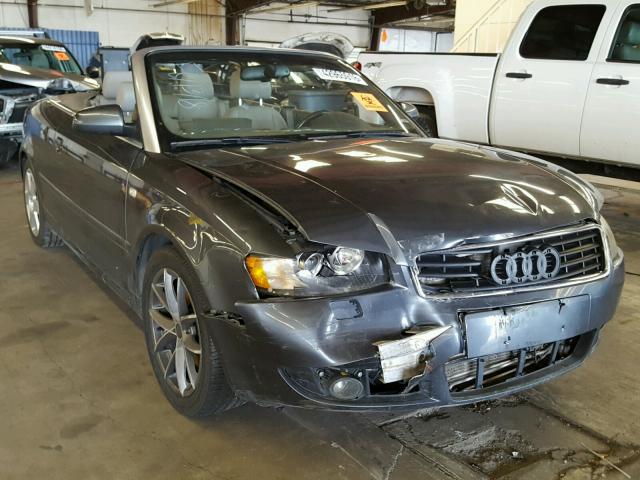 WAUDT48H55K003267 - 2005 AUDI A4 QUATTRO GRAY photo 1