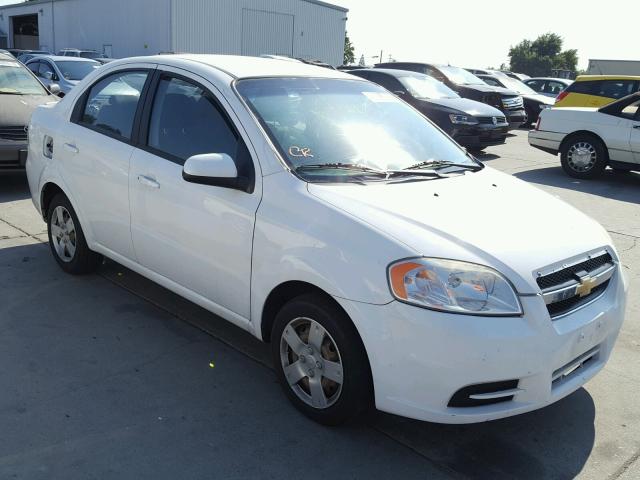 KL1TD5DE8AB067009 - 2010 CHEVROLET AVEO LS WHITE photo 1