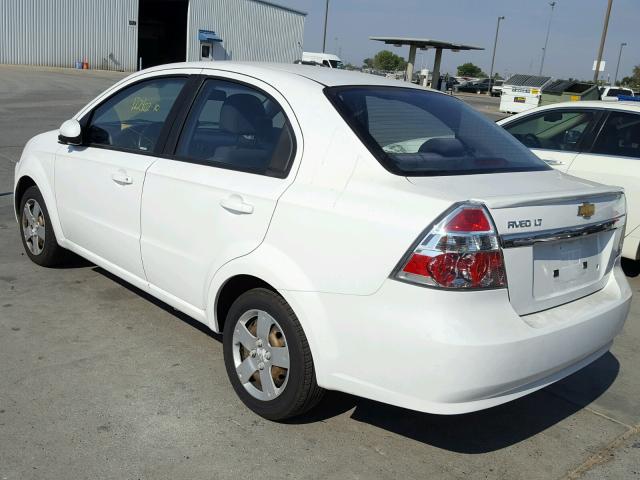 KL1TD5DE8AB067009 - 2010 CHEVROLET AVEO LS WHITE photo 3