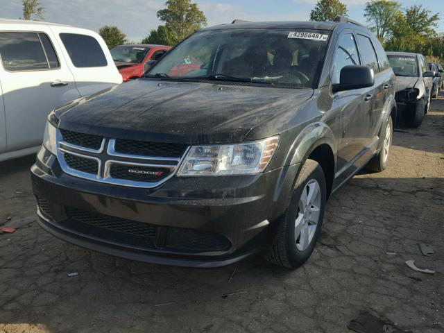 3C4PDCAB6DT529689 - 2013 DODGE JOURNEY BLACK photo 2