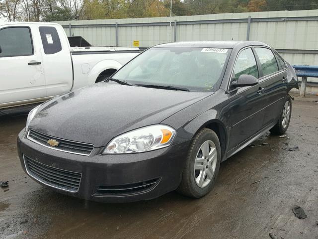 2G1WB57N491147662 - 2009 CHEVROLET IMPALA LS BROWN photo 2