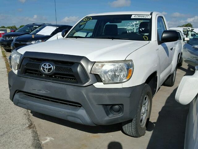 5TFNX4CN0DX025123 - 2013 TOYOTA TACOMA WHITE photo 2